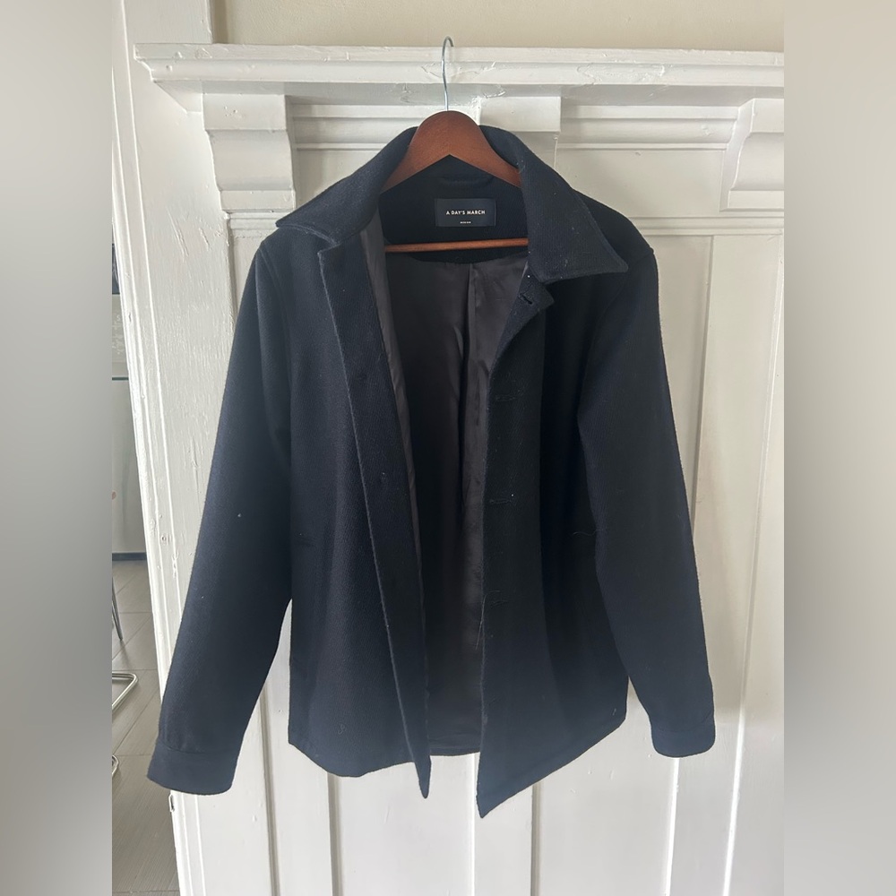 Men's Classic Navy Pea Coat